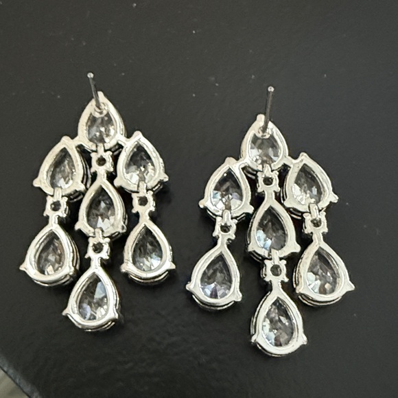 CZ by Kenneth Jay Lane NEW Cascading Pear CZ Drops $149Mfg - Picture 6 of 6